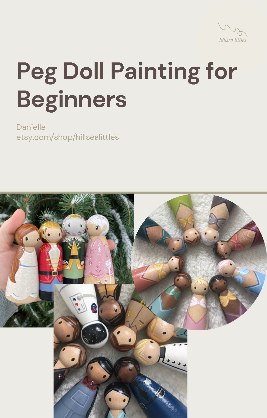 Peg Doll Painting PDF and Video Guide - DIY Walkthrough on How to Paint ...
