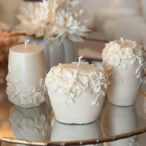Handmade Rattan Flower Candle (1pc) | Perfect Gift for Her | Soy Wax | Unique Boho Decor | Mother's day Thoughtful Gift | Baptismal Favors