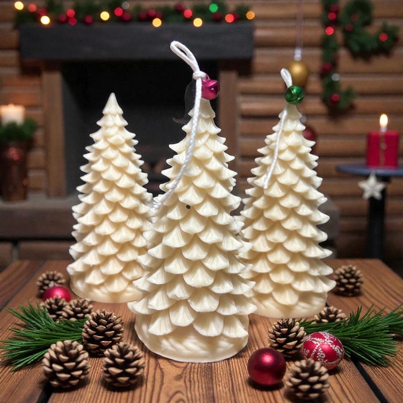 Handmade Christmas Tree Candle | Soy Wax | Holiday Gift Idea & Home ...