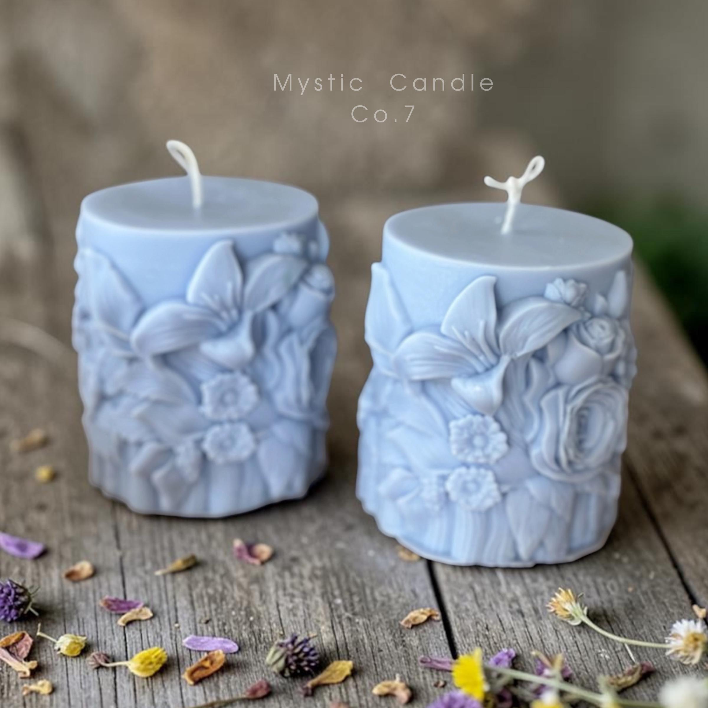 Handmade Floral Soy Wax Candle, 25-30 Hour Burn, Summer Scented Candle ...