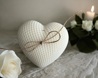 Valentine’s Heart Candle | Handmade Soy Wax | Romantic Gift for Her | Cozy Home Decor
