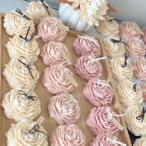 Peony Flower Candles – Handcrafted in Bulk for Elegant Events, Party Favors & Gifting, Bulk Flower Candles, Soy Wax Candle, Floral candle