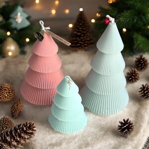 Soy Wax Christmas Tree Candle: Handmade Holiday Decor