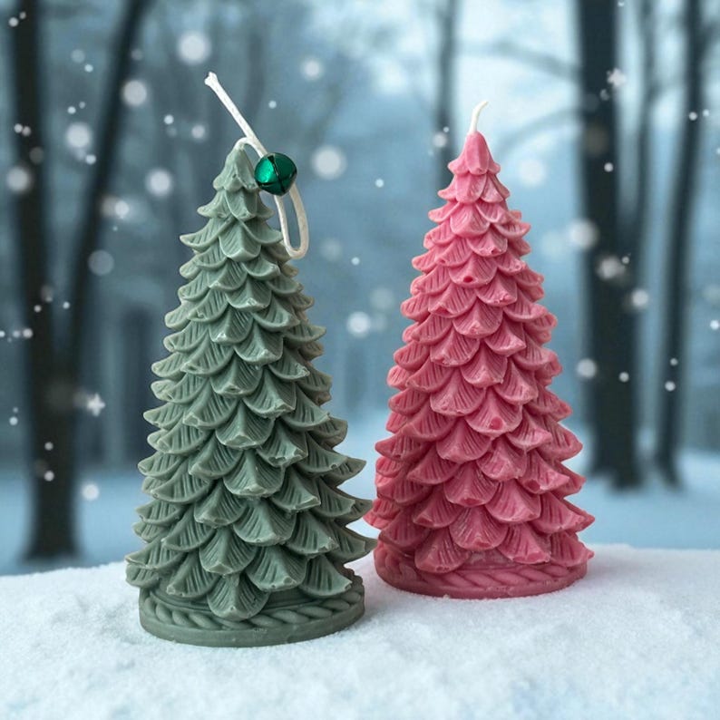 Handmade Christmas Tree Candle | Soy Wax | Holiday Gift Idea & Home ...