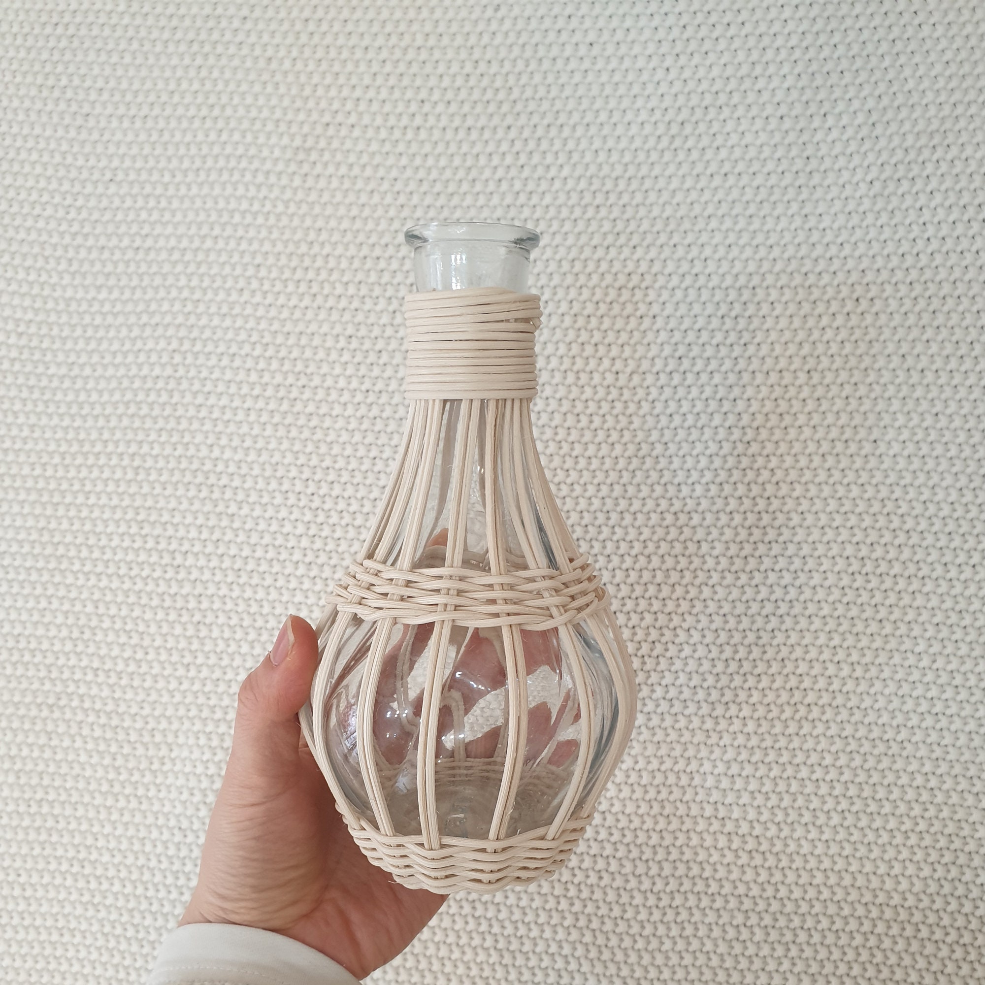 Rattan vase / Vase Etsy