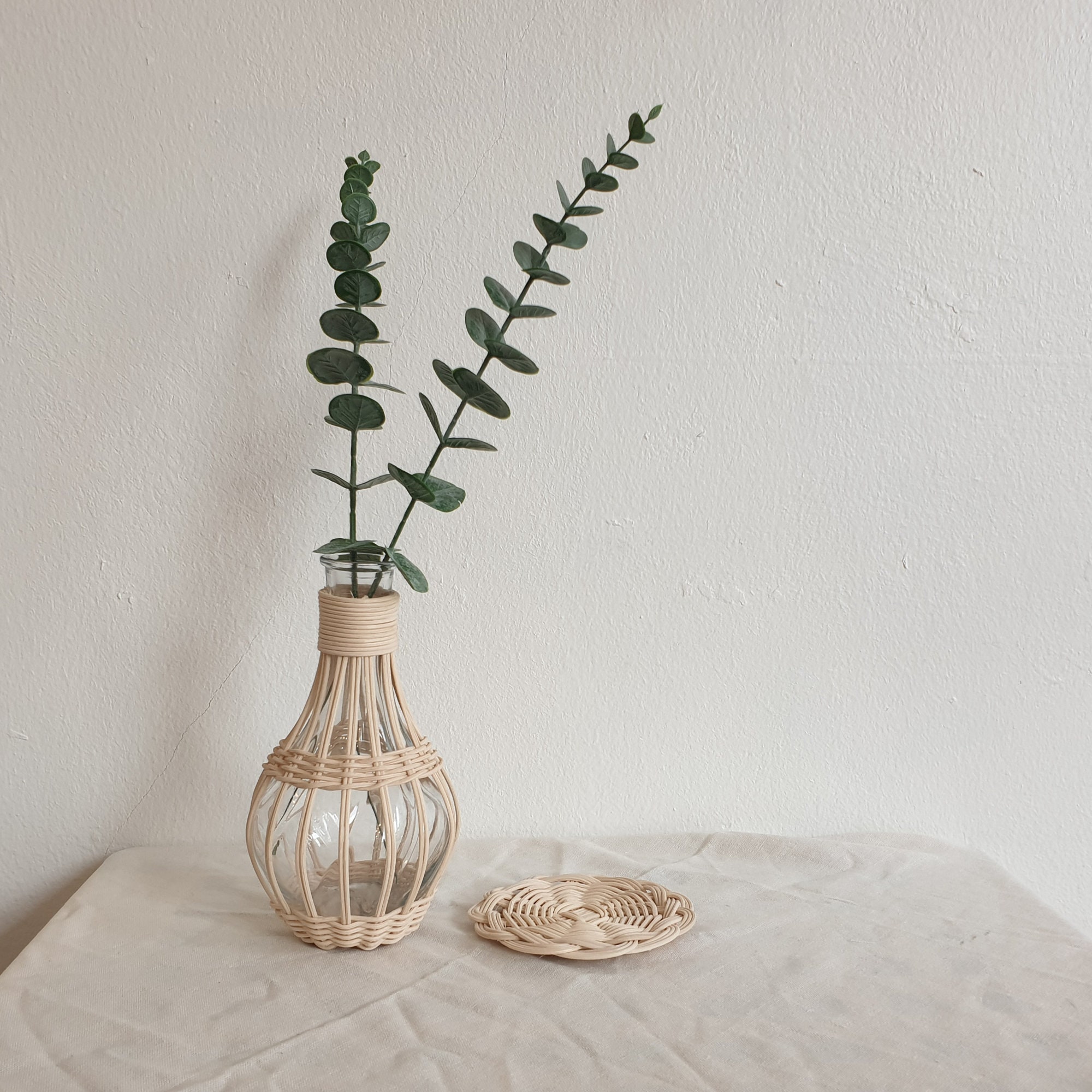 Rattan vase / Vase Etsy