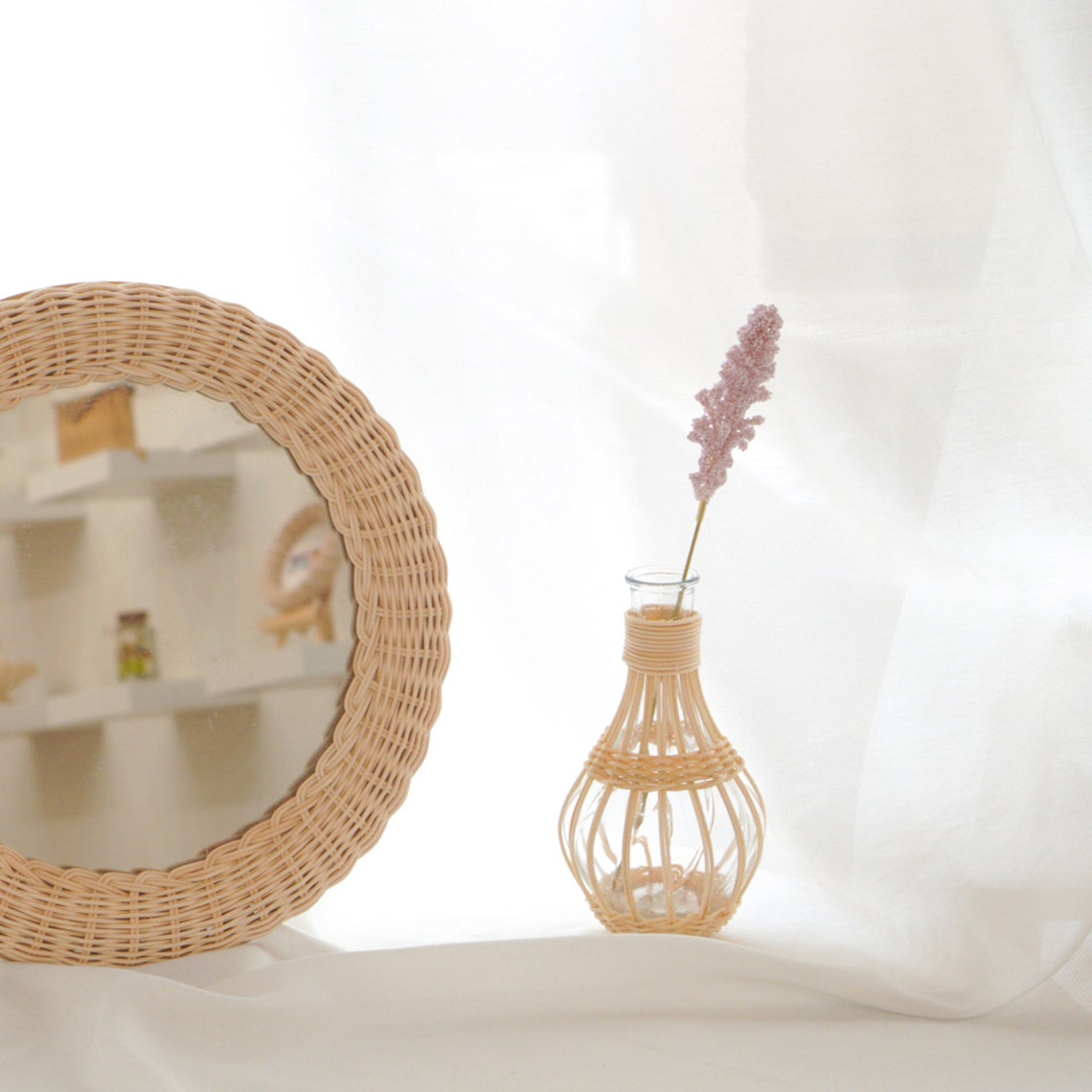 Rattan vase / Vase Etsy