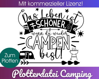 Plotterdatei CAMPING Spruch svg+ png | Plotterdatei campen| CAMPER plotten lustig| campingwagen plotten |kommerzielle Lizenz