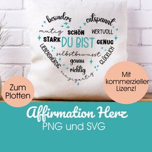 Fichier traceur AFFIRMATION svg + png | Fichier traceur &quot;Bon comme je suis&quot; - Affirmations pour enfants et adultes | licence commerciale!