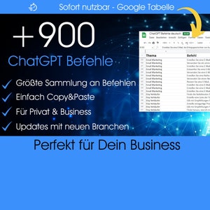 DOWNLOAD +900 ChatGPT Commands | ChatGPT list of prompts | Instant Access | chat gpt german | updated WEEKLY! German