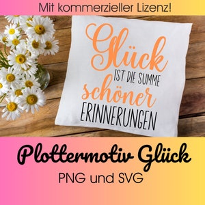 Plotterbestand GELUK SVG PNG | Geluk in kaart brengen | Snijbestand met de tekst | SVG-uitspraken | Plotterbestand cadeau geluk | Plotterbestand-uitspraken