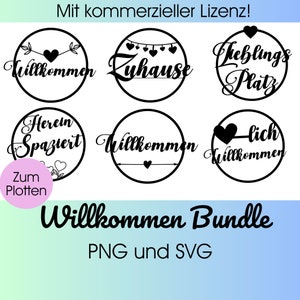 Plotter file WELCOME svg png | door sign laser cut | Wood 3D lettering | Welcome Ring SVG
