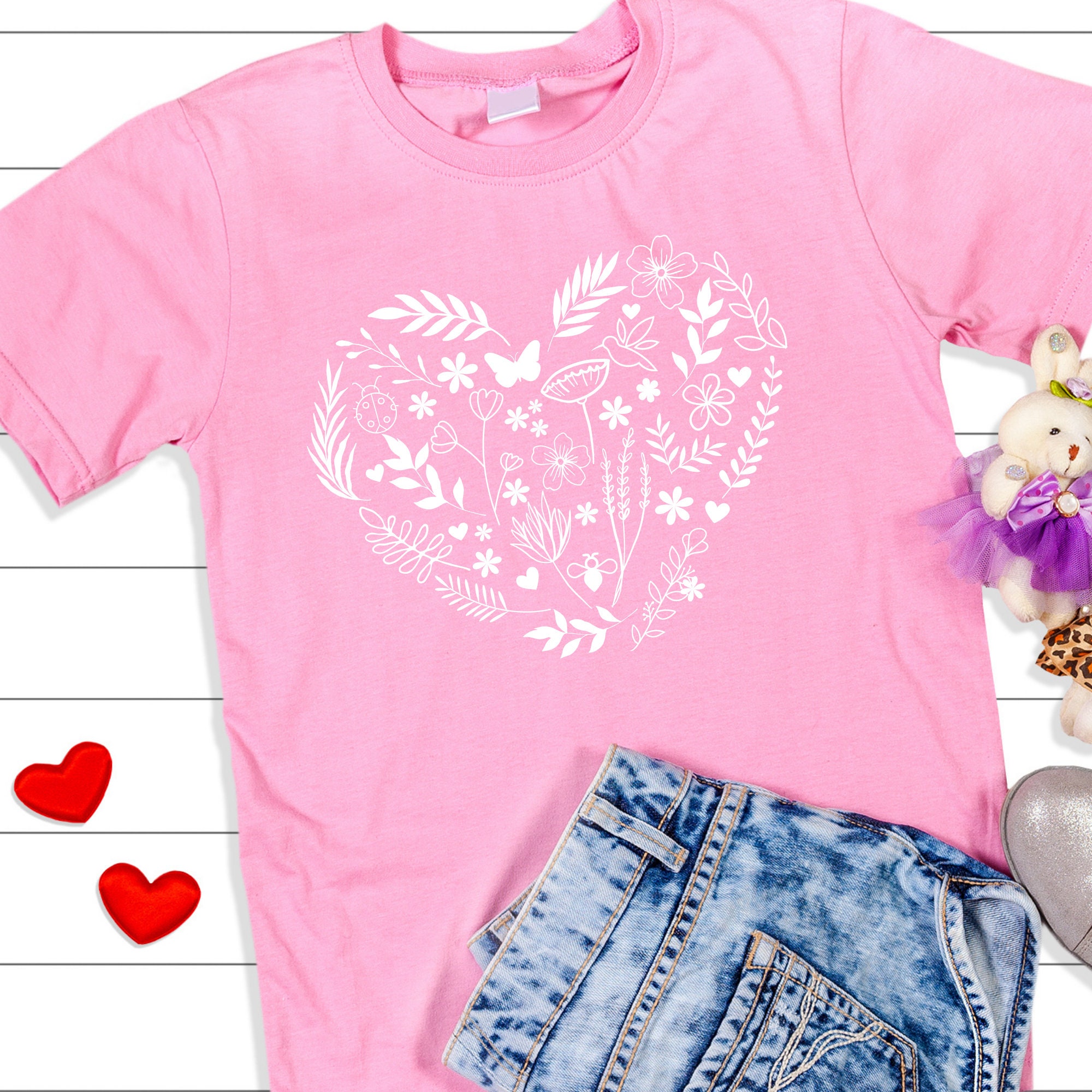 Plotter File: FLOWER HEART Svg + Png | Heart Svg for Cricut | Shirt Svg ...