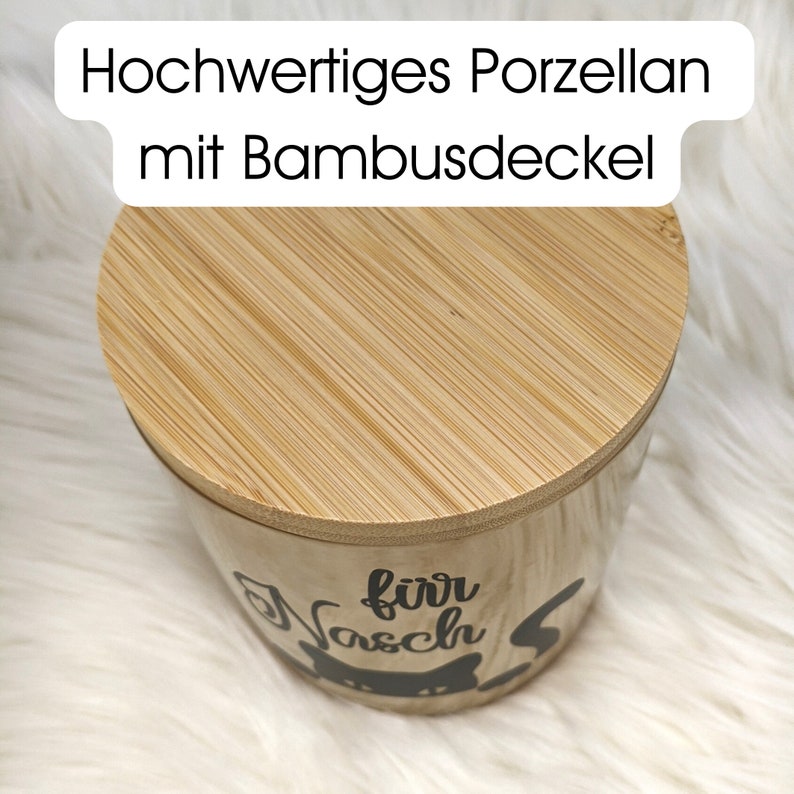 Geschenkdose mit Wunschtext Keramikdose mit Spruch Keks Dose für Nervennahrung Vorratsdose für Süßigkeiten, Kaffee, Geburtstaggeschenk Bild 4