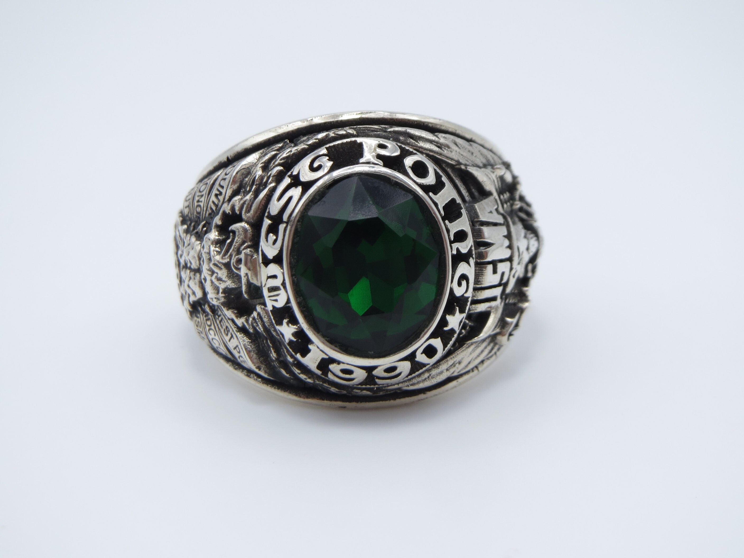 L247 , Solid Silver 925 Ring , Ring , 1990 , US SIZE 13.25 , Great