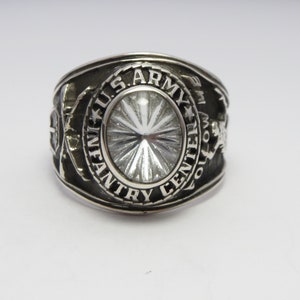 Personalized Ring , in USA , silver 925 , RING , new ,  US Army , follow me , Infantry Center , infantry Center , army ring , Military ring