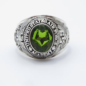 L142 , RING , Solid silver 925 , New , 1959 , UNITED states air force ring , usaf ring , usaf , army  , US size: 13.25