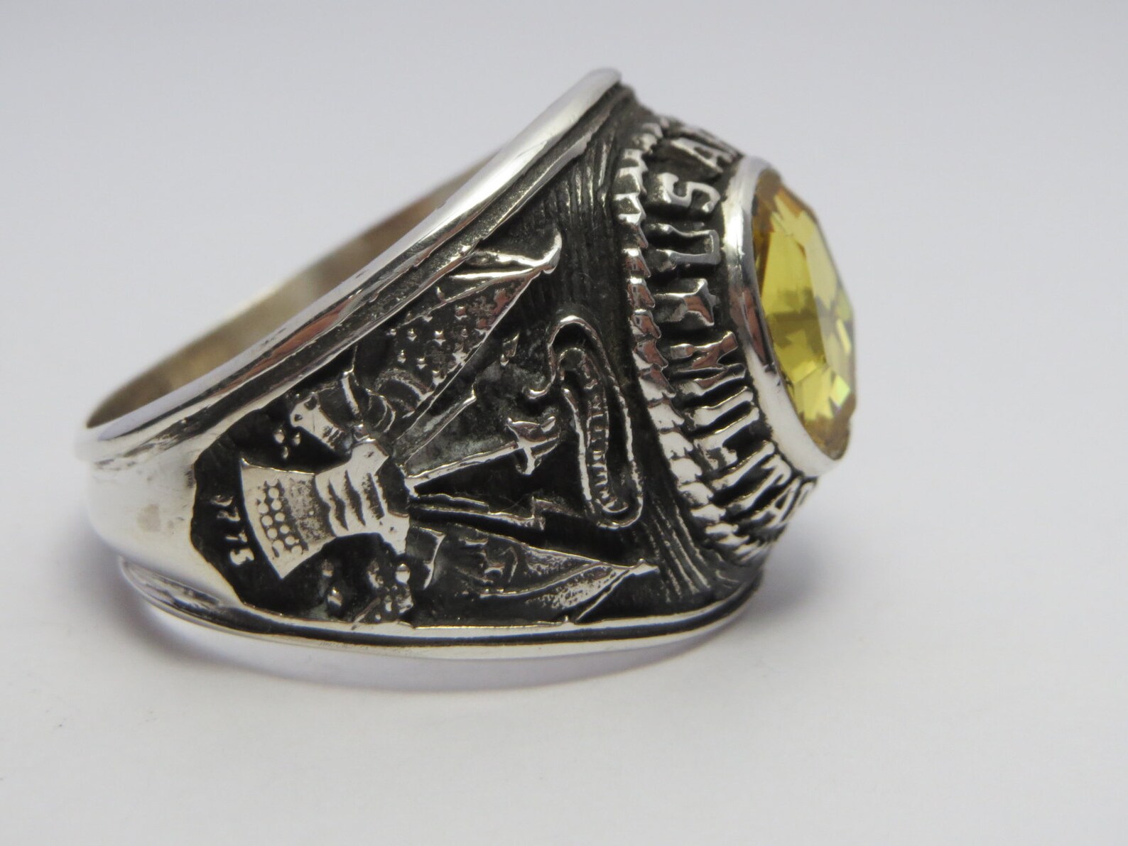 Personalized Ring , Handcrafted Ring , in USA , US Army , Mp , Military ...