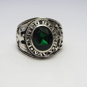 silver 925 RING , Custom Made  Ring , in USA , Chief Petty Officer CPO ,  navy ring , usn ring   , school ring, new  , Graduation , military