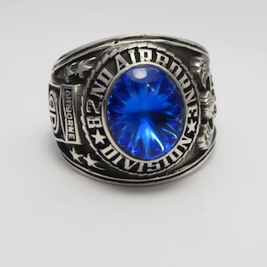 Personalized Ring , handcrafted ring , in USA , silver 925 , RING , new  , 82nd Airborne Division , America&#39;s Guard Of Honor , military Ring