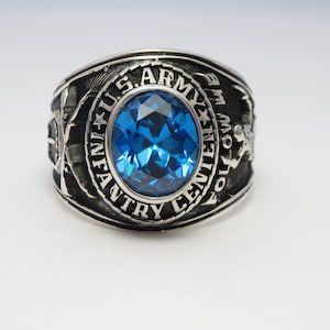 Personalized Ring , in USA , silver 925 , RING , new ,  US Army , follow me , Infantry Center , infantry Center , army ring , Military ring