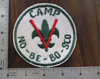 patch , BSA , boy scouts of america  ,  camp no-be-bo-sco  canvas camp  ,  sold as is , read Description before purchasing