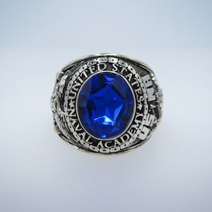 Custom Made Ring ,   silver 925 ,  1962 , Naval ring , class  , new  , Graduation , military ring ,  ring