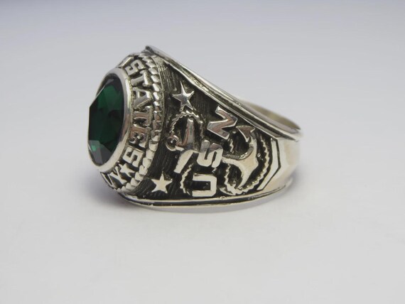 L282  , solid silver 925 ring , ring , navy ring - image 3