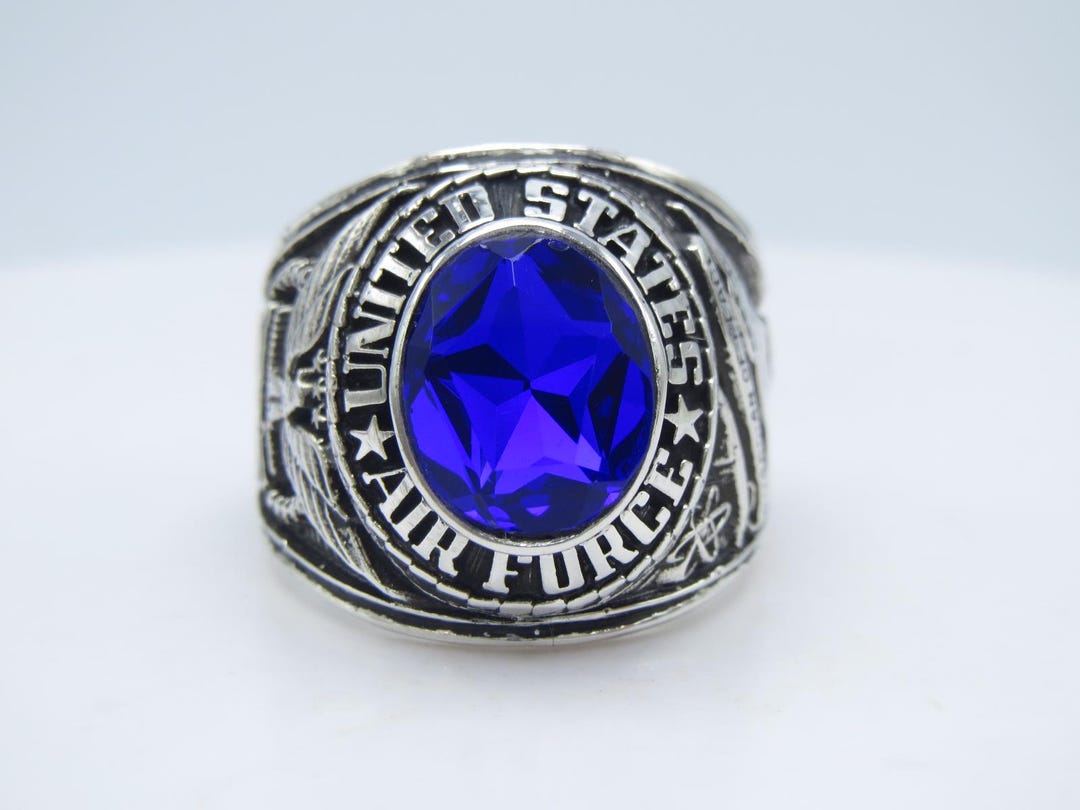Custom Made Ring , in USA , Silver 925 , New, Usaf , Air Force Ring - Etsy