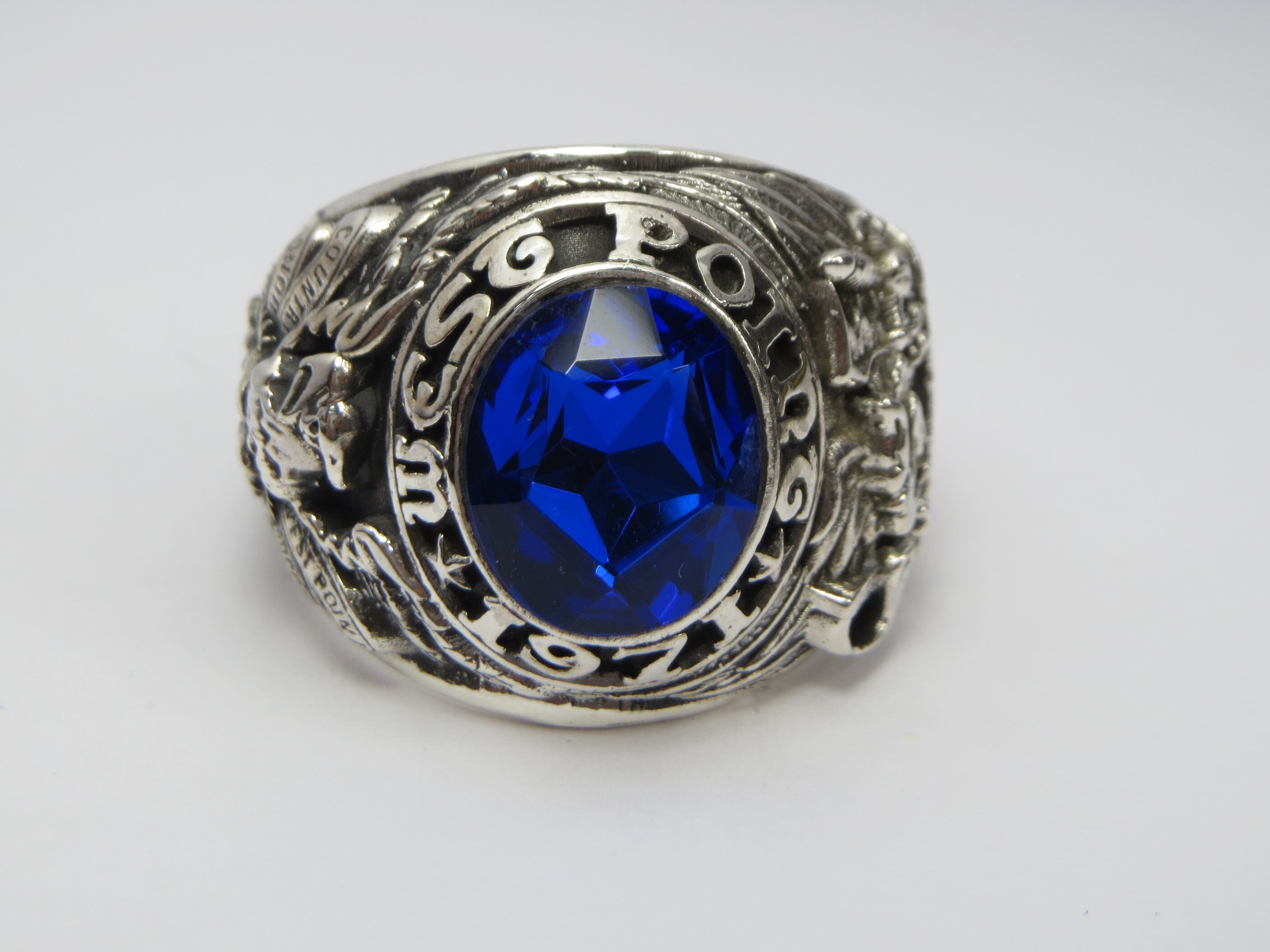 【ヴィンテージ】US NAVY RING カレッジリング1971 シルバー925 ヴィンテージ】US NAVY RING カレッジリング1971 シルバー925