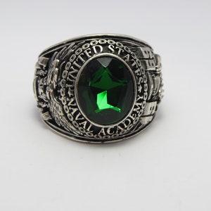 CustomMade Ring , zilver 925 , USNA , 1969 , school , nieuw , Afstuderen , militaire ring , ring
