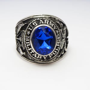 Personalized Ring , handcrafted ring , in USA ,  US Army , Mp , military police ,  solid sterling silver 925 , RING , new , military Ring