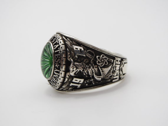 L210  , solid silver 925 ring , ring , usna 1979 … - image 4