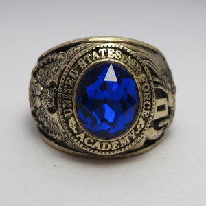 CustomMade Ring , in USA ,  solid 10k gold ,   RING ,1970 , school , new , Graduation , military ring , class ring