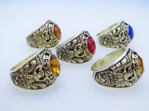 05 rings , solid silver 925 ring with 10K gold pl… - image 7