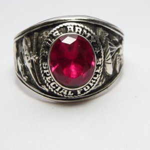 Personalized Ring , handcrafted ring , in USA , us army , ussf , US Special Forces  ring , silver 925 , NEW , military Ring , army ring