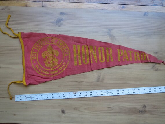 BSA , Vintage , Pennant Flag , honor patrol , do … - image 1