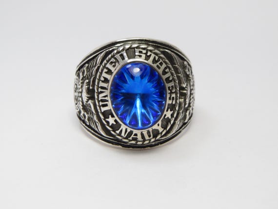 L24 , RING , Solid silver 925 , RING , New , navy… - image 1