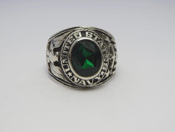 L282  , solid silver 925 ring , ring , navy ring - image 1