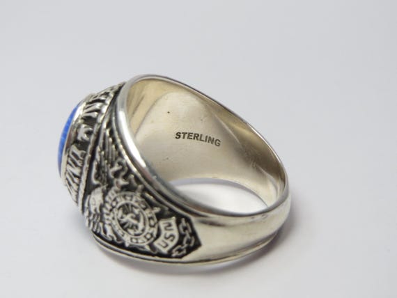 L24 , RING , Solid silver 925 , RING , New , navy… - image 4