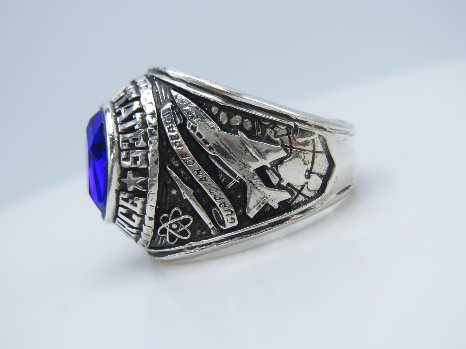 Ladies Usaf Rings Custom Made Ring , in USA , Silver 925 , New, Usaf , Air Force Ring - Etsy