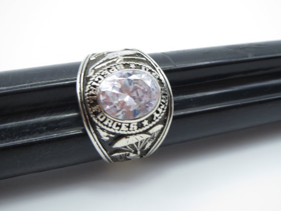 L347  , solid silver 925 ring , ussf ring , parac… - image 8