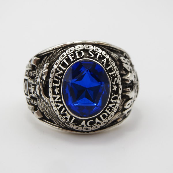 L194 , solid silver 925 ring , ring ,  1948  , US SIZE 14  . great ring ,  Graduation , Retirement , class ring ,