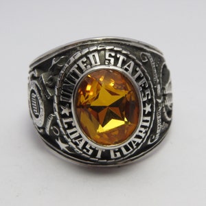 Personalized Ring , handcrafted ring , in USA , Us Coast Guard RING , uscg ring , silver 925 , RING , new , military Ring , army ring