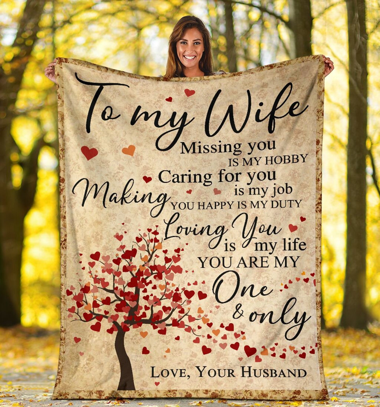 My Wife Blanket Wife Quilt Gift for Wife Snuggling Custom Etsy