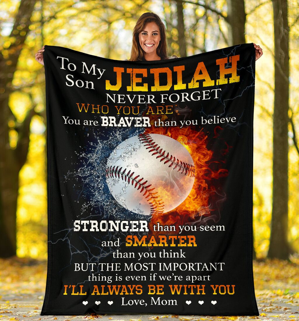 My Son Blanket Son Quilt Blanket for Son Snuggling Custom Etsy