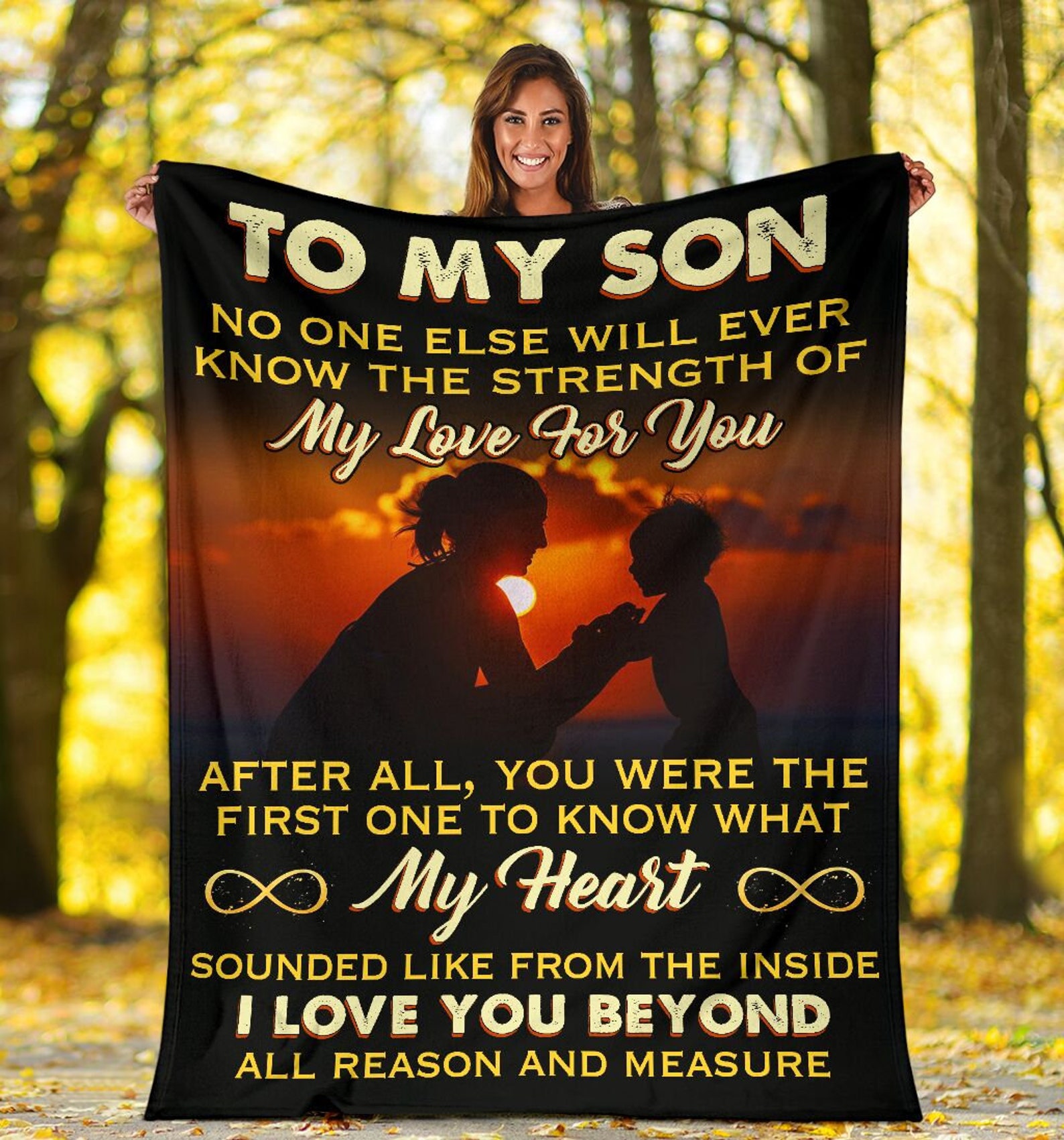 My Son Blanket Son Quilt Blanket for Son Cozy Snuggling Etsy