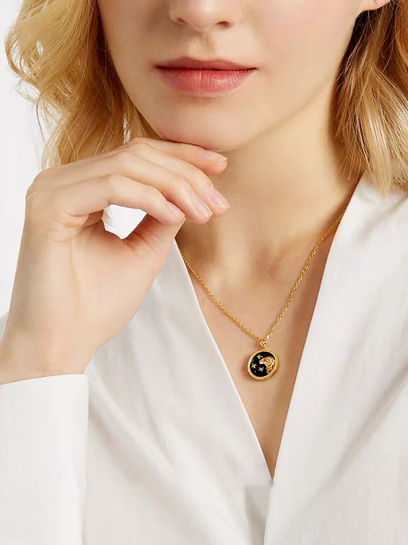 Zodiac Chain Star Sign Chain Gold Zodiac Gift Horoscope Etsy