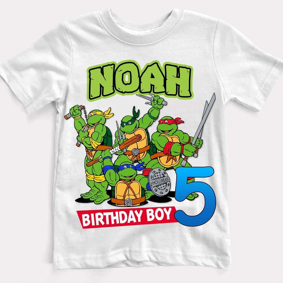 Teenage Mutant Ninja Turtles Birthday Custom Shirt