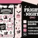 Fright Night (Pink) | 448+ Multi Color iPhone iOS14 App Icons |  9 Widget Icons | 7 Wallpaper designs | Halloween iOS14+ Icon Pack 